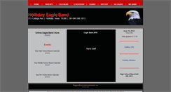 Desktop Screenshot of hollidayeagleband.com